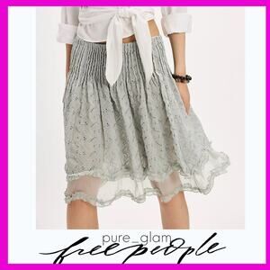 Free People ruffled skirt